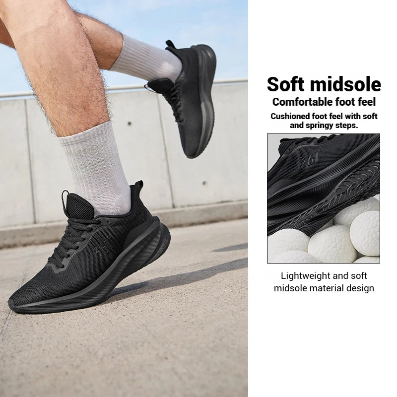 361 Degrees Fengye 5.0 Running Shoes Lightweight Wear Resistant Shock Absorb Breathable Soft Soled Male Sneakers 672542210F
