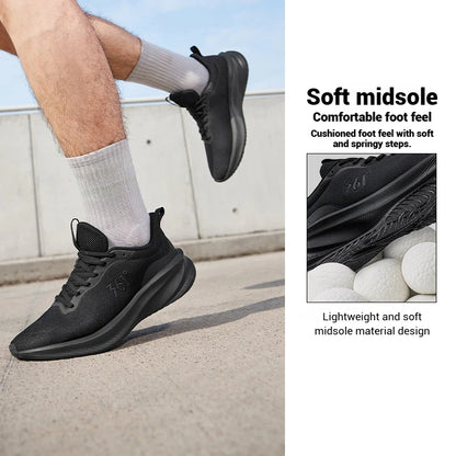361 Degrees Fengye 5.0 Running Shoes Lightweight Wear Resistant Shock Absorb Breathable Soft Soled Male Sneakers 672542210F
