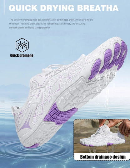 Men Wading Shoes Barefoot Quick-Drying Beach Shoes Outdoor Non-Slip Upstream Swimming Diving Shoes Women Water Sports Shoes
