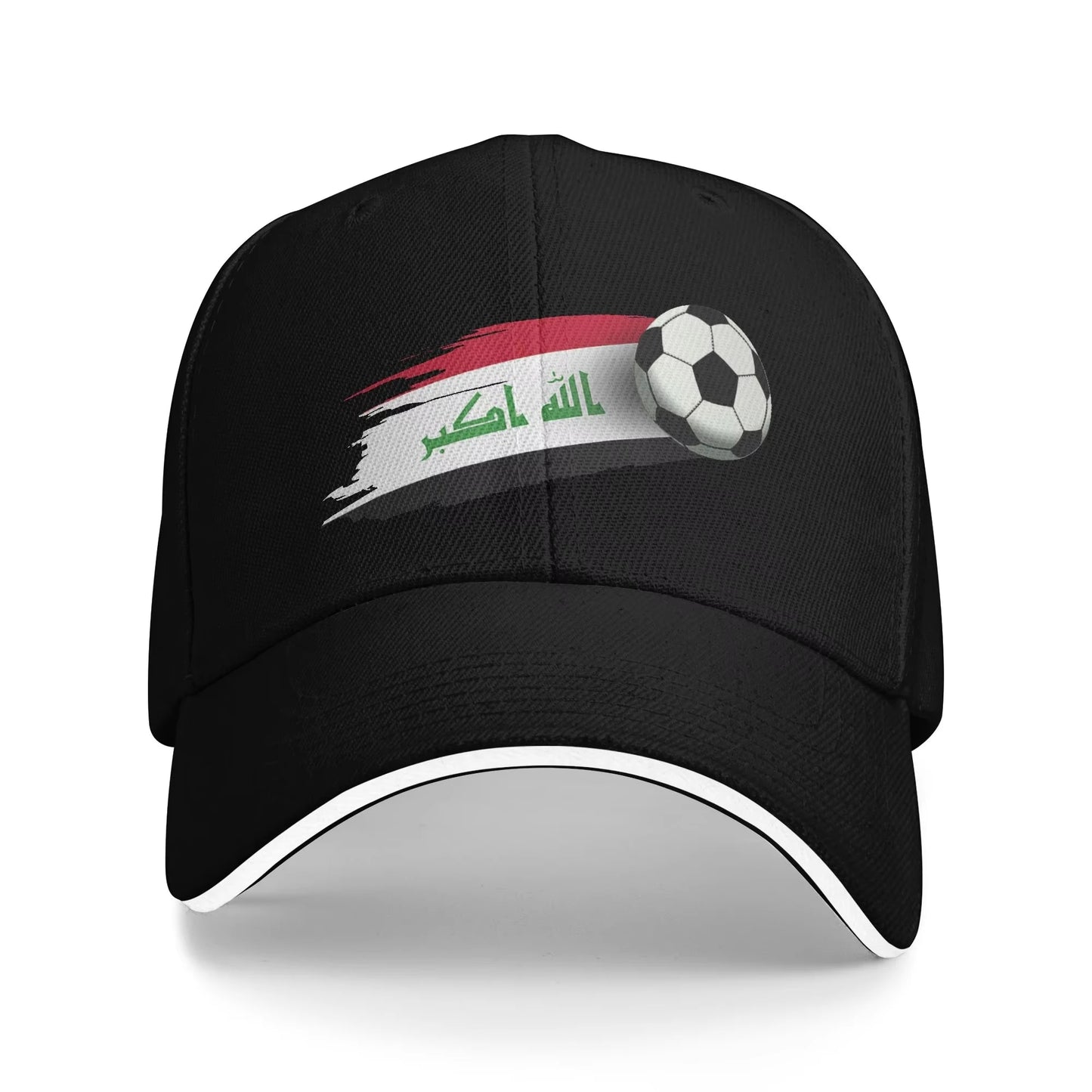Men's Women's Iraq Flag Iraqi Soccer Outdoor Hat  Sun Baseball Caps Casual Baseball Cap Sports Hats