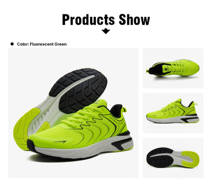 Baasploa Men's Running Shoes Casual Lightweight Mesh Breathable Sneakers Male Outdoor Non-Slip Wear-Resistant Sports Shoes