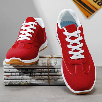 Men's Shoes, Spring and Autumn Trendy Shoes, New Cross-Border Models, White, Black, Red Sneakers, Soft-Soled Breathable Men's Low-Top Versatile Casual Shoes