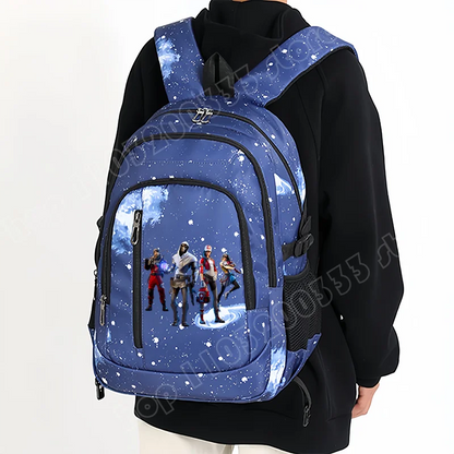 Fortnite Starry Sky Backpack Large Capacity Waterproof Laptop Bag Game Character Print Student Pack Boy Girl Back to School Bag