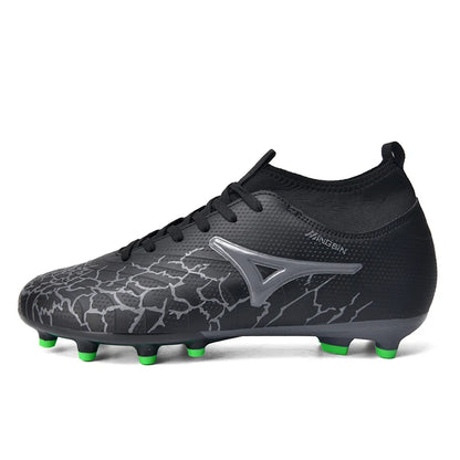 Men Ankle Football Boots Outdoor Grass Cleats Unisex Soccer Shoes Long Society Spikes FG Professional Football Shoes Chuteira
