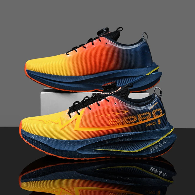 Men Running Shoes Carbon Board Speciality Sports Breathable Lightweight Women's Comfortable Athletic Nonskid Marathon Sneakers