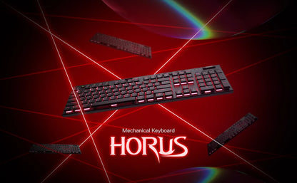Redragon K618 Horus Wireless RGB Mechanical Keyboard, Bluetooth/2.4GHz/Wired Tri-Mode Low Profile Gaming Keyboards