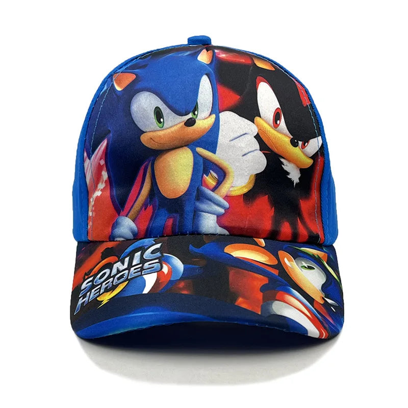 Casquette de baseball pour enfants Sonic 50-54 cm, personnage de dessin animé, hérisson ShadowTails, Knuckles, casquette de protection solaire, accessoire, cadeau