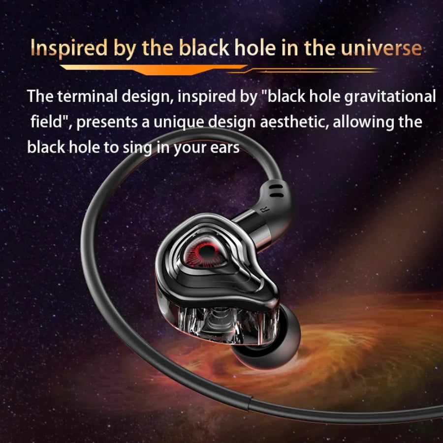 3.5mm/Type-C/USB E-sports Gaming Headset 360° Surround Sound, HiFi Stereo Wired Headphone in-ear dual Mic, PUBG Gaming Earphone