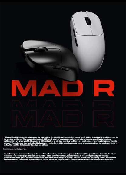 ATK VXE VGN MAD R Major Ultra-Lightweight Wireless Gaming Mouse, Ergonomic Dual-Mode Wireless Mouse with PAW3395 Sensor for Esports, Office & Gaming
