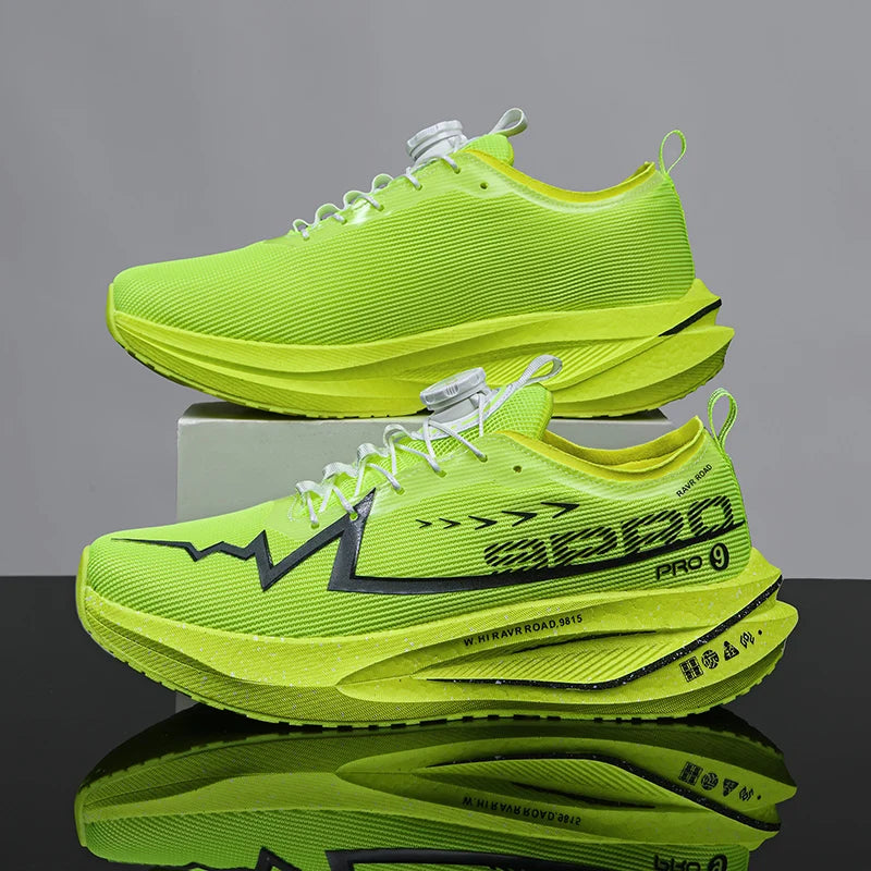 Męskie buty do biegania na co dzień, maratonowe, sportowe, z wkładką z włókna węglowego, oddychające, lekkie, damskie, wygodne, sportowe, antypoślizgowe trampki