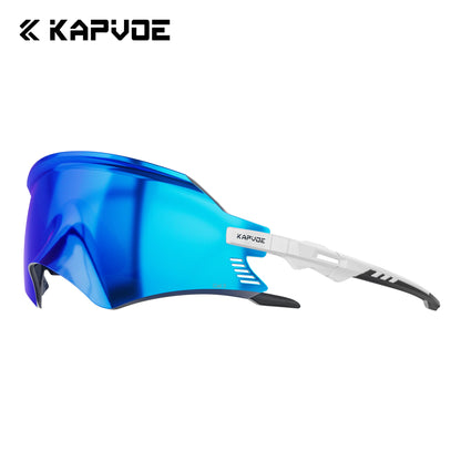 KAPVOE Outdoor Photochromic Cycling Sunglasses Men Road Driving Bike Glasses Sports Hiking Women Bicycle Cycling UV400 Goggles