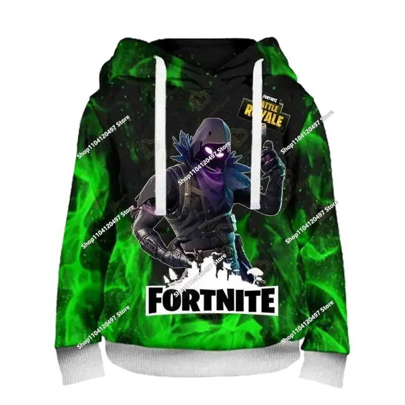 Hoodies für Jungen und Mädchen Fortnite Kinder-Pullover 3D-bedruckte Hoodies Battle Royale Herren-Hoodies Herbstmode Kinderbekleidung