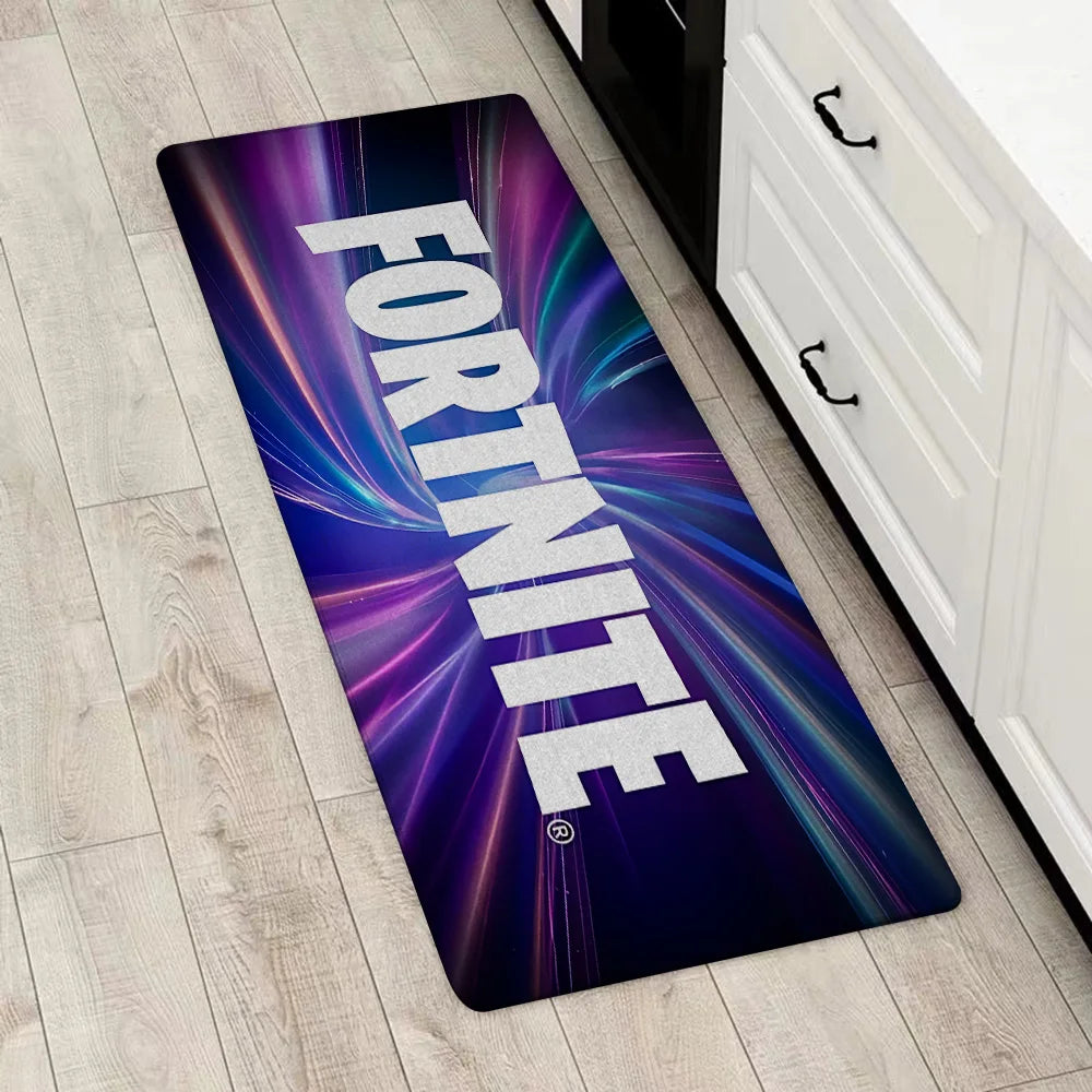 Fortnites Gaming-Eingangstür-Fußmatte, rutschfester Küchenteppich, Teppich für Wohnzimmer, Balkon und Badezimmer, Fußmatte, Bodenmatten, Teppich