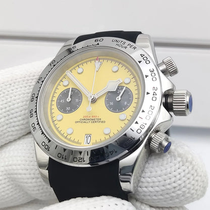 2025 New Latest VK64 Watch AR Sapphire Glass 5bar Men's Speed Sport Chronograph Fashion Quartz Watch relogio masculino