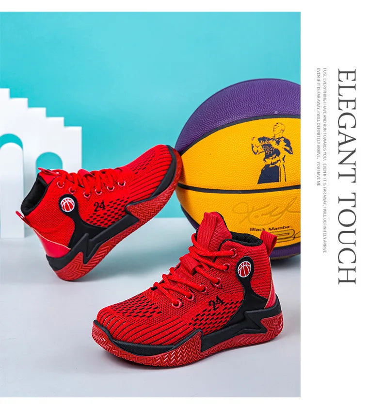 Large Size High Top Sports Shoes Men's Casual Breathable Comfortable Thick Bottom Basketball Shoes Running Shoes
