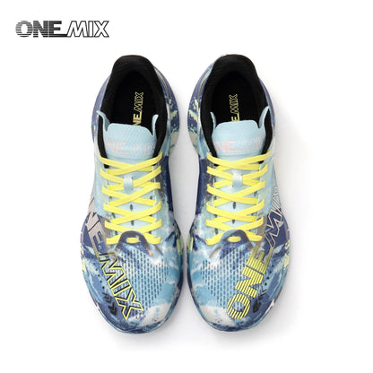 ONEMIX New Nylon Carbon Board Marathon Running Racing Shoes Shock-relief Professional Stable Support Ultra-light Rebound Sneaker