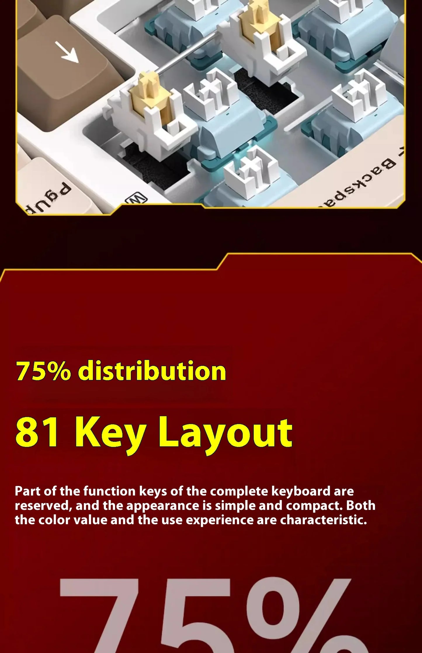 LEOBOG Hi75C Mechanical Wireless Keyboard Aluminium 3-Mode With Knob Hot Swap RGB Gasket Hi75C Gaming Keyboard Customization PC