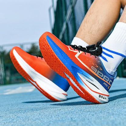 Męskie buty do biegania na co dzień, maratonowe, sportowe, z wkładką z włókna węglowego, oddychające, lekkie, damskie, wygodne, sportowe, antypoślizgowe trampki