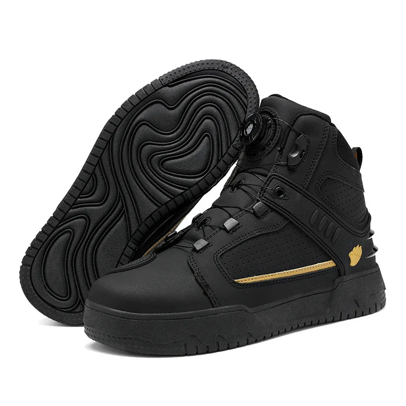 Motorcycle Boots Men Biker Shoes Moto Sneaker Microfiber Leather Adventure Motocross Shoes Anti-slip Motorcycle Equipment