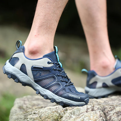 Spring Summer Men Women Outdoor Sneakers Trekking Hiking Shoes Sports Trail Running Shoes Thick Soles Sales Promotion Discount