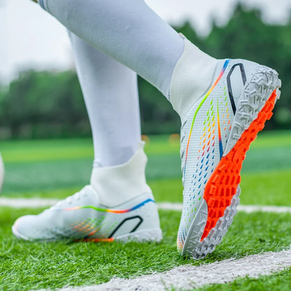 Men Football Boots Professional Turf Futsal Match Grass Unisex Outdoor Training Soccer Shoes Soccer Cleats Non-slip Breathable