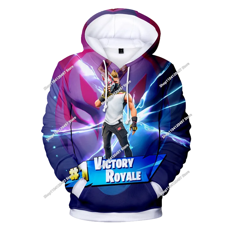 Fortnite Fighting Game 3D Print Hoodies Streetwear Children's Oversized Casual Sweatshirts Hoodie Man Coat Clothes