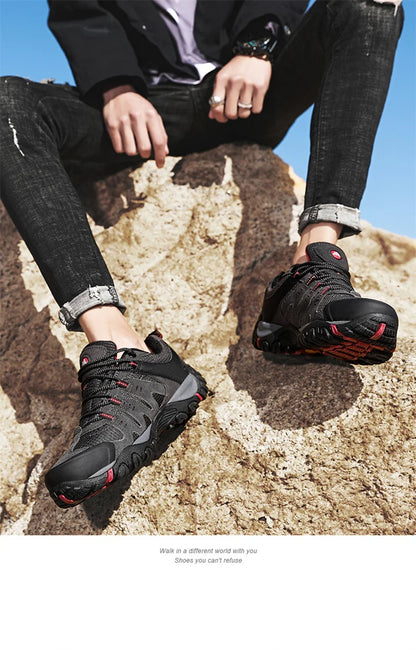 Sapatilhas de corrida de verão, calçado desportivo para homem, sapatilhas de primavera e outono respiráveis, casuais, para caminhada, com atacadores, leves e de cor sólida