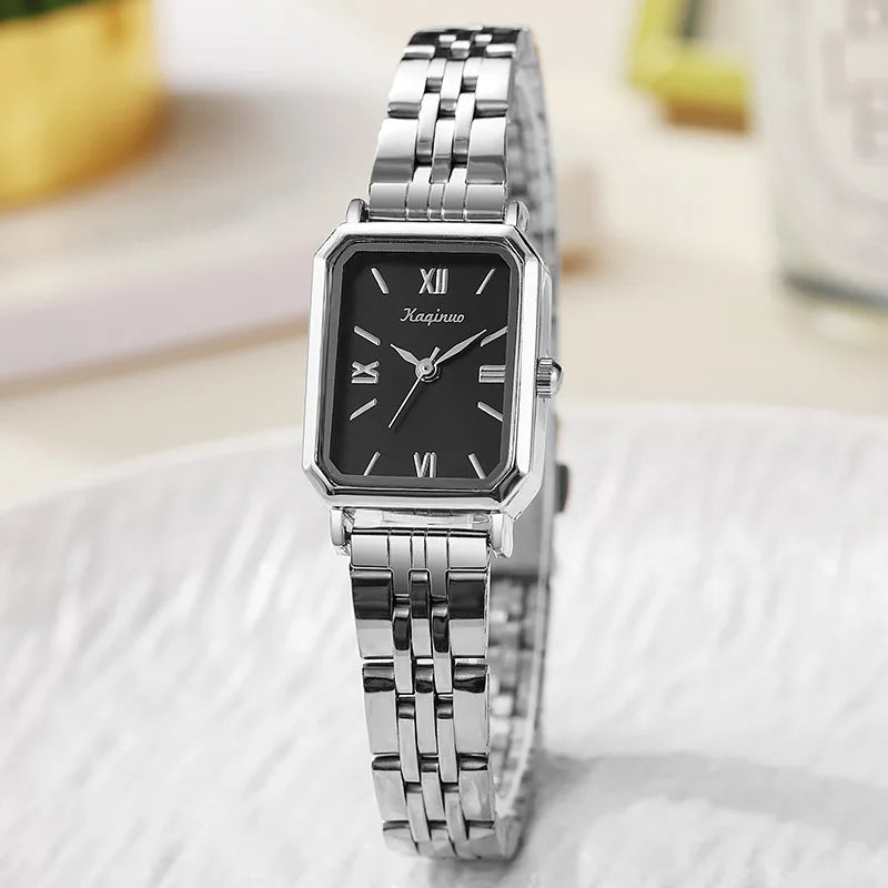 Rectangular Gold Watch Women Adjustable Stainless Steel Strap Ladies Watch Luxury Gift Quartz Wristwatches Relojes Para Mujer