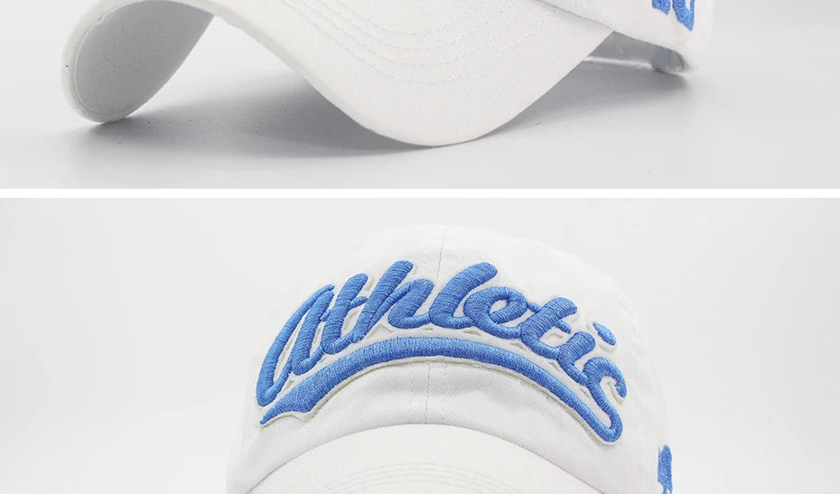 Big Letter Embroidery Baseball Cap Men Summer Casual Women Fashion Snapback Cotton Caps Visor Hip Hop Hat Autumn Adjustable