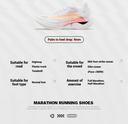361 Degrees Furious 1.5 Men Running Sports Shoes Breathable Racing Marathon Rebound Cushioning Stable Male Sneakers 672512223F