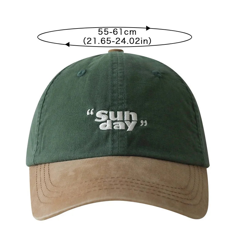 New Contrasting Color Baseball Cap For Men Women JK Letters Embroidery Sun Visors Hat Casual Soft Top Couple Peaked Caps