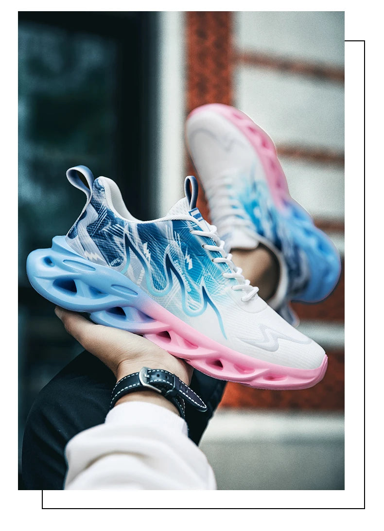Men Running Shoes Breathable Mesh Sports Shoes Cushion Casual Sneakers Lightweight Comfortable Tennis Shoes﻿ Athletic Footwear