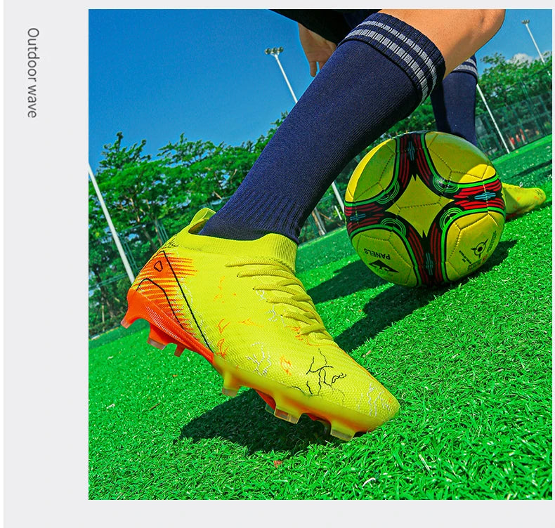New Men's Football Boots Non-Slip Soccer Shoes Training Sneakers FG Top Quality Cleats Wholesale Drop Shipping Unisex Adult