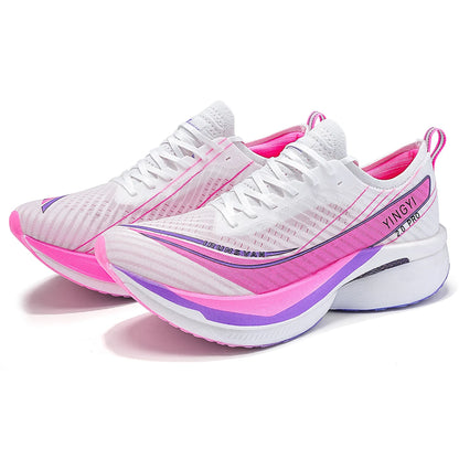 2025 IRUNSVAN SHADOW WING 2.0 PRO Sapatilhas de Corrida Desportivas de Maratona com Amortecimento Air Cushion, Placa de Carbono, Trail Running, Leves