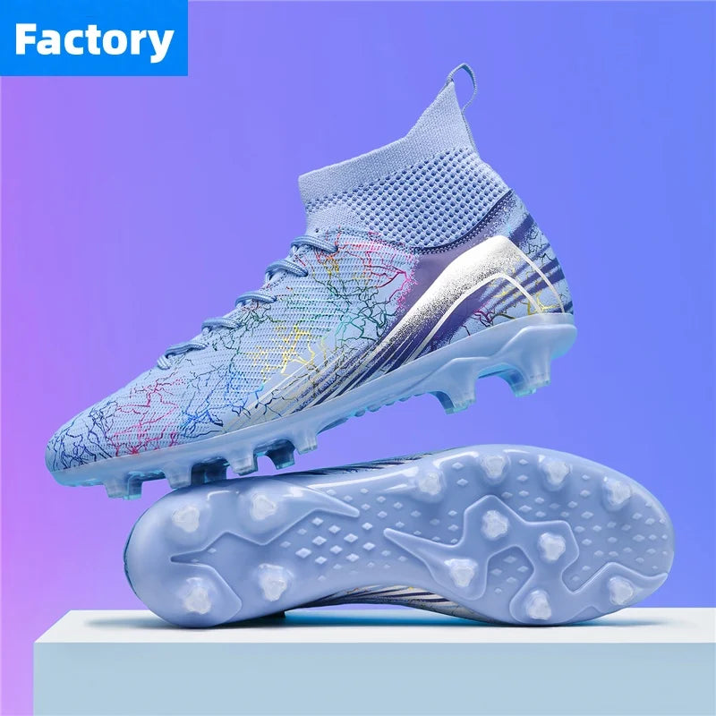 Men Professional Football Shoes Society Cleats Soccer Shoes Original Indoor Football Field Boots Grass Training TF/FG Sneaker