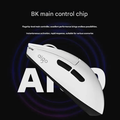 Aigo GM80 PLUS PRO Wireless Gaming Mouse, Bluetooth PAW3395/PAW3311 Lightweight Three-Mode Gaming Mouse with 1000Hz Polling Rate
