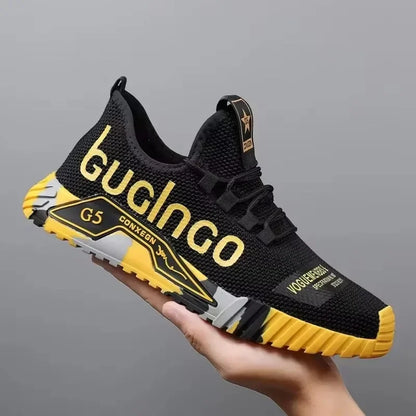 Gym New Vulcanized Lace-up Walking Sneakers Comfortable Wear-resistant Casual Shoes Walking Summer Mesh Flats Fashion Breathable