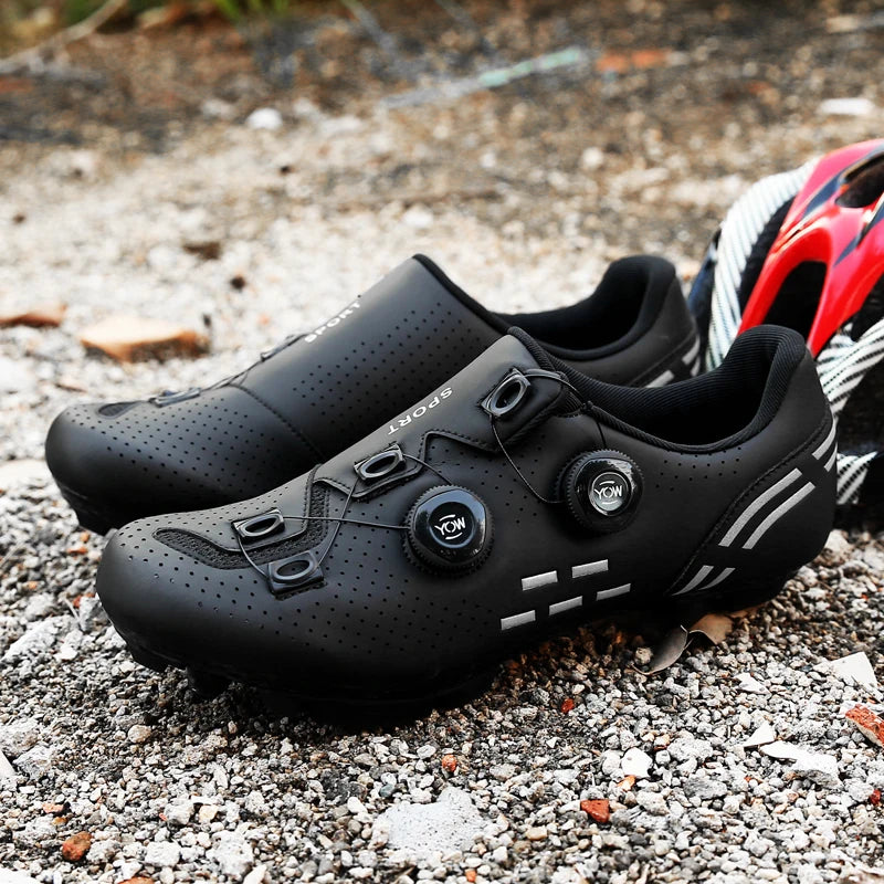 High-Quality Cycling Shoes Men's SPD Self-Locking Racing Bicycle Sports Shoes Women's MTB Mountain Non-Slip Cycling Shoes 36-47