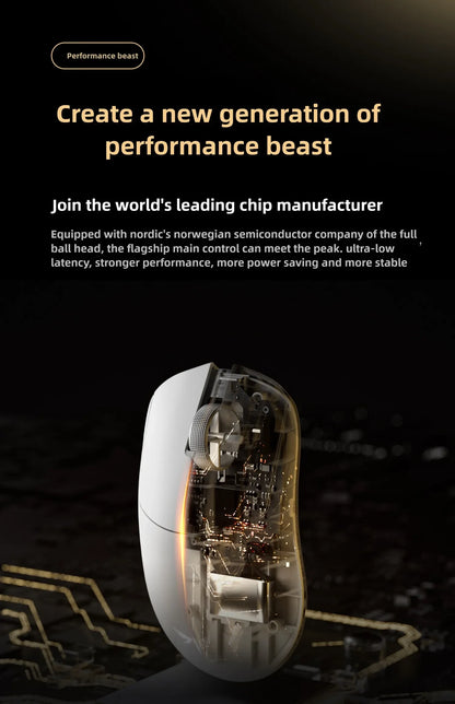 VGN Dragonfly F2 ProMax/Ultra Esports Gaming Mouse 42000DPI 0.125ms For Csgo Latency Wired/Wireless Dual 8K 3-mode PAW3395/3950