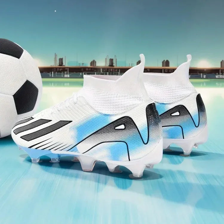 Men New TF Football Boots Sneakers Society Turf Grass Ultralight Male Soccer Shoes Comfortable Ankle Football Shoes Futsal Fast