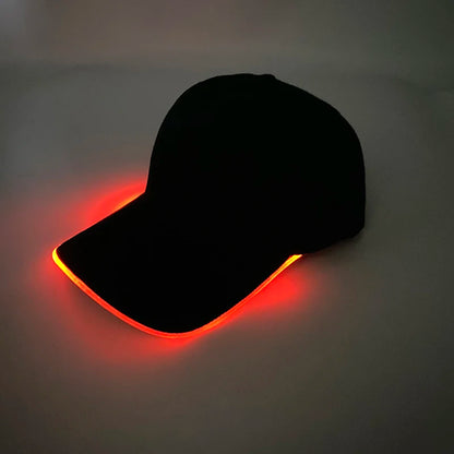 Fashion Glowing Baseball Cap LED Light Up Hiphop Hat Bar Club Props Fluorescent Hat Men Women DJ Dance Supplies Costume