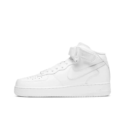Nike Air Force 1 Mid Unisex Sneakers - Ankle Support, Classic Cushioned Comfort & Durable for All-Day Wear DQ7666-001