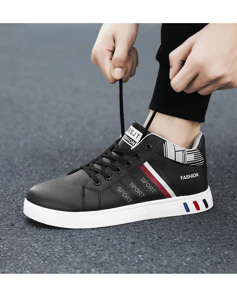 Męskie buty do skateboardingu 48 – codzienne, wysokie trampki do chodzenia, buty sportowe, oddychające buty hip-hopowe, buty uliczne, Chaussure Homme