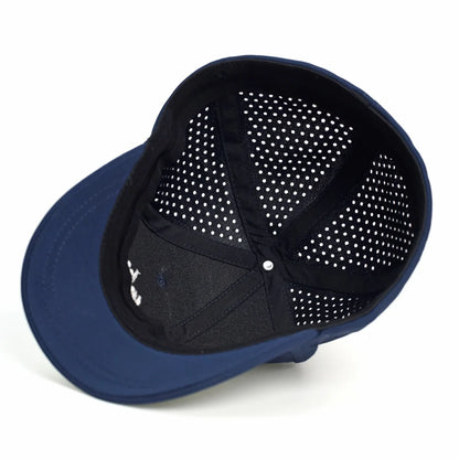 Casquette de baseball à mailles, à visière courte, dos fermé, pour homme et femme, respirante, à fermeture à pression, ajustée, style « dad hat », réglable, unie, style « trucker »