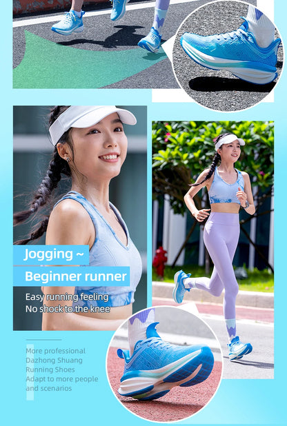 ONEMIX Chinese Sports Shoes New Shock-absorbent Men Running Shoes Non-slip Breathable Lightweight Outdoor Women Sneaker