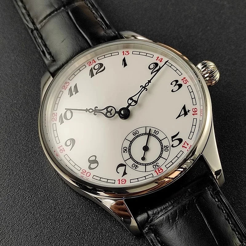 Men's Manual Mechanical Watch Roasted Blue Pin Seagull ST3621 Vintage Business Men's Waterproof Genuine Leather Watch