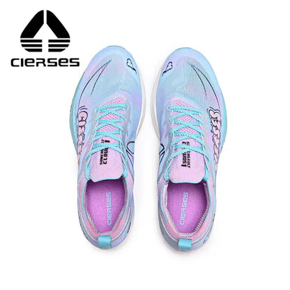 CIERSES Carbon fiber plate Marathon Running Racing Shoes  Men Professional Stable Support Shock-relief Rebbound Training shoes