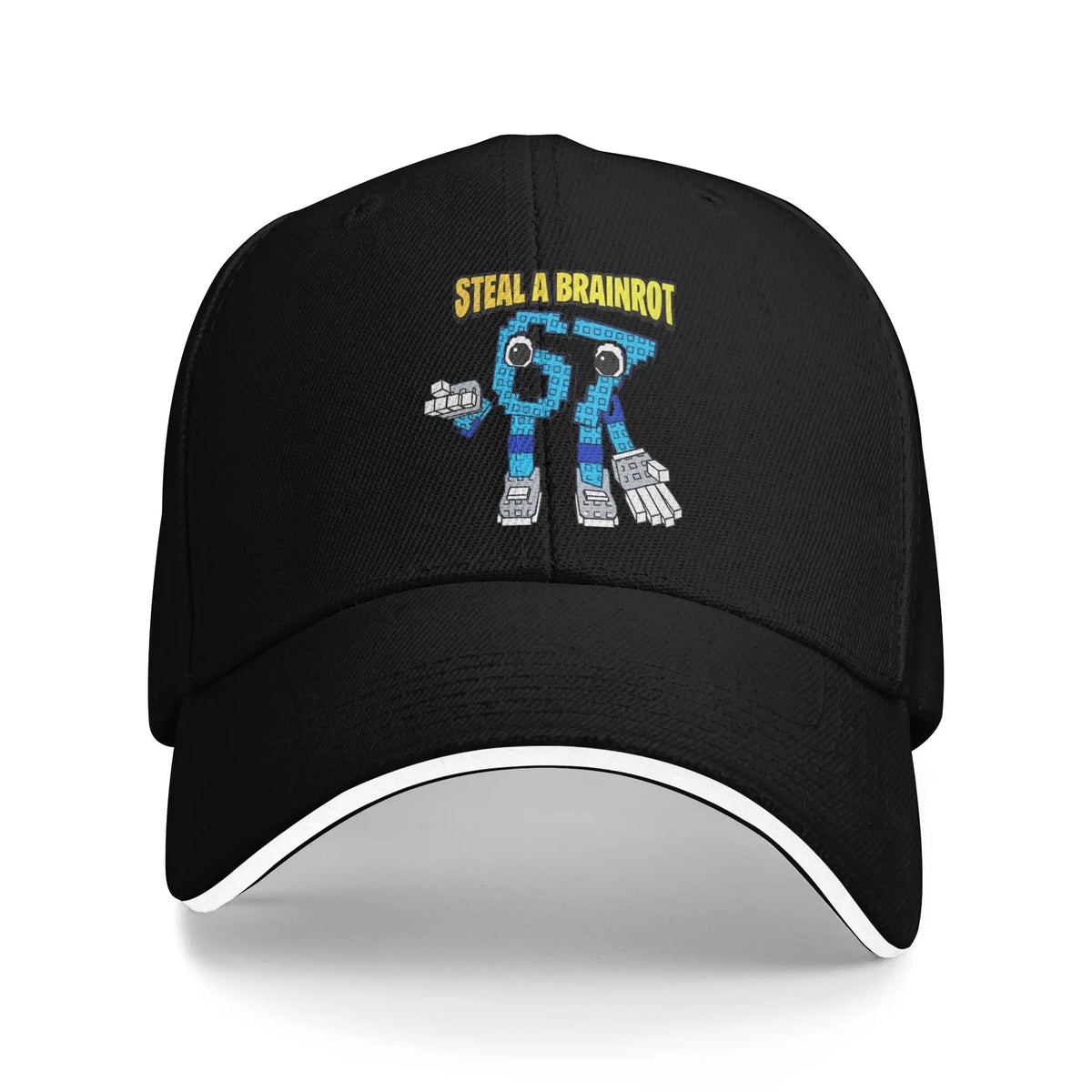 67 Six Seven 6-7 Casquette de baseball « Popular Steal » Brainrot Gaming Meme Sandwich Caps Hommes Femmes Respirante Dad Hat Plein air