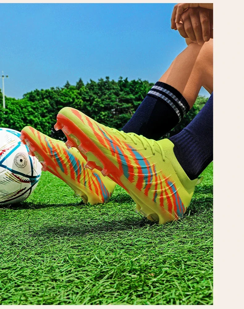 New Men Football Boots Sport Ultralight Non-Slip Outdoor Adult Cleats Match Unisex Soccer Shoes Comfortable Grass High-quality