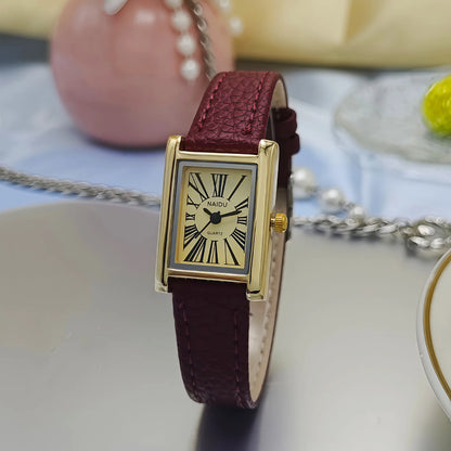 Hot Sale Women Watch Fashion Leather Strap Quartz Wristwatches Luxury Roman Dial Girl Ladies Gift Watch Relojes Para Mujer